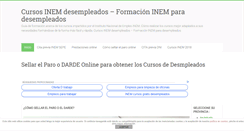 Desktop Screenshot of cursosinemdesempleados.com