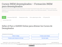 Tablet Screenshot of cursosinemdesempleados.com